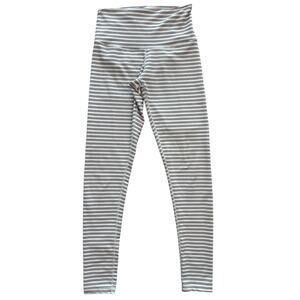 DYI HIGH-WAISTED STRIPED LEGGINGS NWOT SIZE SMALL COCOA & CREAM